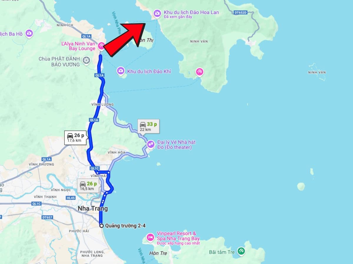kinh nghiệm du lịch đảo hoa lan nha trang